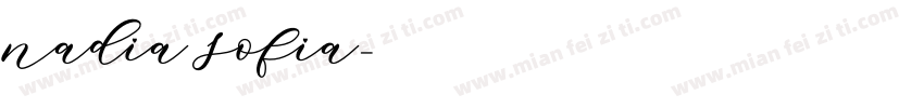 Nadia Sofia字体转换